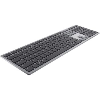 Dell klaviatūra KB700 580-AKPQ, bezvadu, titāna pelēka, 3 ierīces, Bluetooth 5.0, 12 programmējamas taustiņi, QWERTY krievu (580-AKPQ)
