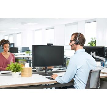 Logitech наушники 981-000875 40 мм, 1.9 м, 32 Ω, 2 микрофона, шумоподавление, USB Type-C, Binaural, UC (981-000875)