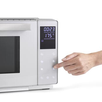 Электрическая мини духовка 26 л 1500 Вт сенсорное управление Easy Clean интерьер 9 автоматических режимов Bake & Style 26 Touch Серебристая 02979 Caso (02979)