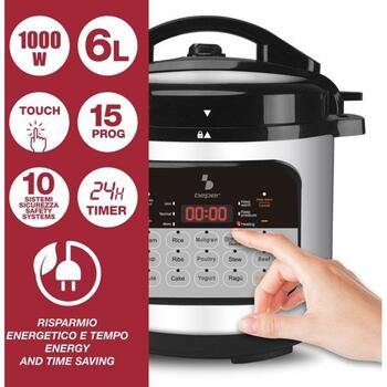 Beper Multivārāmie katli P101COS002, 6l, 1000W, 15 programmas, LED displejs, atliktais starts, nerūsējošais tērauds (P101COS002)