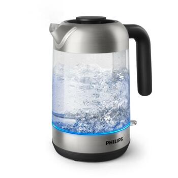 Чайник Philips HD9339/80, мощность 2200 Вт, объем 1.7 л, без проводов, 360° поворотная база, индикатор уровня воды, съемная крышка (HD9339/80)