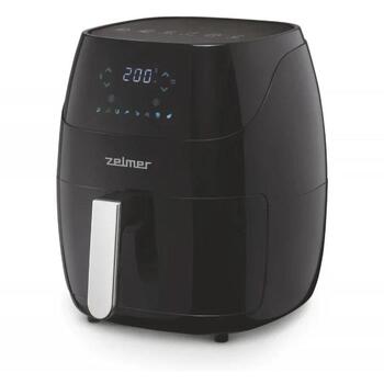 Zelmer ZAF5500B Elektra 5L karstā gaisa friteris, 72805498P, 5l, 1500W, 8 programmas, 80-200°C, skārienekrāns, melns (72805498P)