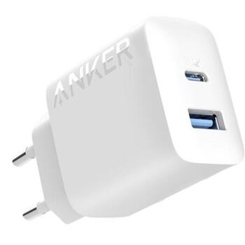 Anker 312 strāvas adapteris A2348G21, 20W, 5/9/12V, 2x24 pin USB-C, Power Delivery (A2348G21)