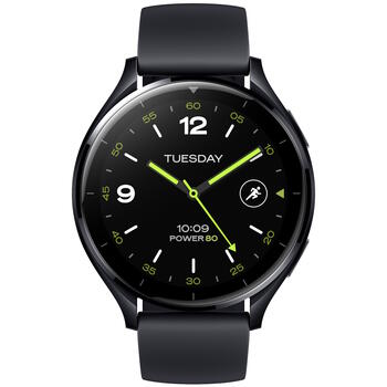 Viedpulkstenis ar alumīnija sakausējuma korpusu, Google Pay atbalstu un ūdensizturīgu dizainu Watch 2 Black BHR8035GL Xiaomi (BHR8035GL)