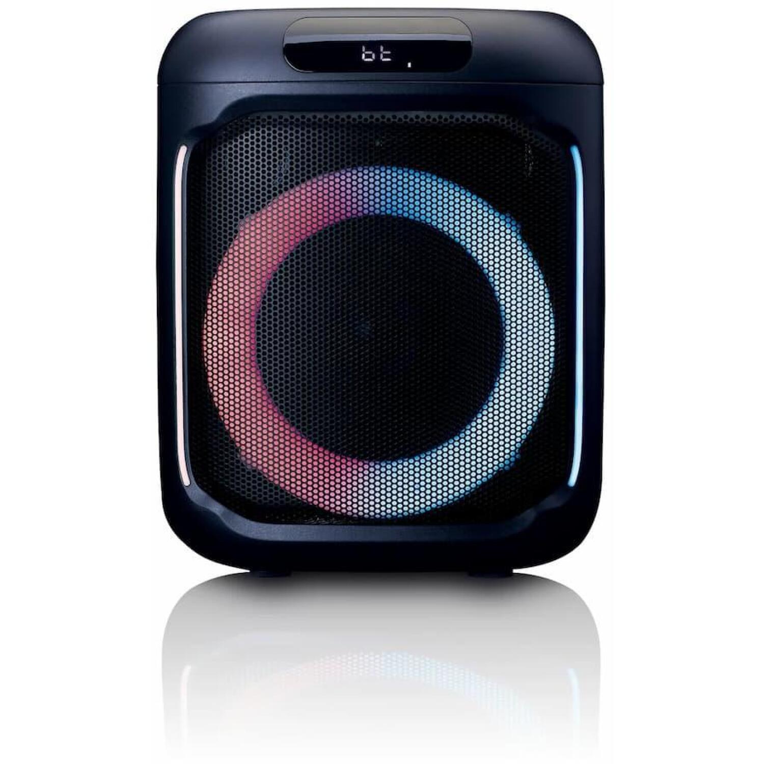 Lenco PA-101BK Bluetooth-колонка, 100 Вт RMS, IPX4, 14 ч, LED, TWS, микрофон, USB (PA-101BK)
