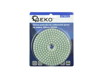 Geko G78912 Алмазный полировальный диск 100мм, Velcro, влажная полировка, набор 50-3000 (G78912)