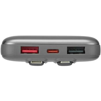 Rivacase Power Bank VA2611, 10000mAh, 30W, 2xUSB-A, 1xUSB-C, 1xLightning, 260g, быстрая зарядка (VA2611)