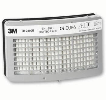 Putekļu filtrs P3, 3M, TR3802E, Versaflo TR300, + organisko gāzu filtrs (TR3802E)