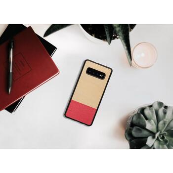 Man&Wood Чехол для смартфона M6345B, 6.4, совместим с Samsung Galaxy S10 Plus, натуральное дерево, поликарбонат (M6345B)