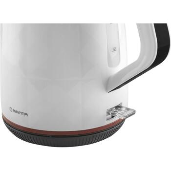 Manta Электрический чайник KTL9230W, 1,7 л, 2200 Вт, скрытый нагревательный элемент, индикатор уровня воды (KTL9230W)