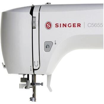 Singer Šujmašīna C5655, 80 šuvju, 6 pogcaurumu, LCD displejs, 700 šuvju/min, regulējams šuvju garums un platums (C5655)