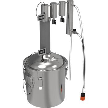 Browin модульный дистиллятор 343230, 18 L, 6.38 kg, два осадочных бака, нержавеющая сталь, компактный (343230)