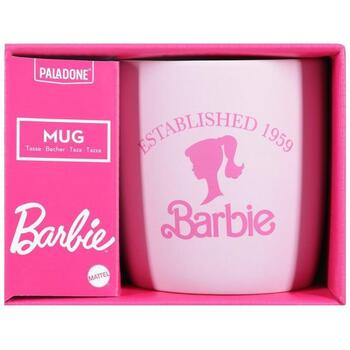 Paladone Barbie кружка PP13761BR, 0.4л, розовая, керамика, 1 кружка, можно мыть в посудомоечной машине (PP13761BR)
