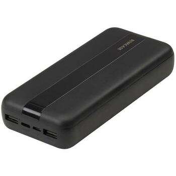 Rivacase Power Bank VA2081 BLACK, 20000 мАч, 3.7 В, 10 Вт, 2xUSB Type-A, 1xUSB Type-C, 3 устройства (VA2081 BLACK)