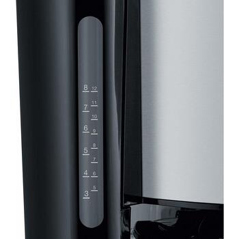 Severin KA 4845 фильтровая кофеварка, 8 чашек, 1л, 1000Вт, черный/нержавеющая сталь, автоотключение (KA 4845)