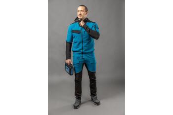Hogert Darba jaka BEELITZ HT5K818-XL, 95% poliesters, 5% elastāns, 270 g/m², 1 krūšu kabata ar rāvējslēdzēju, 2 ceļa kabatas (HT5K818-XL)