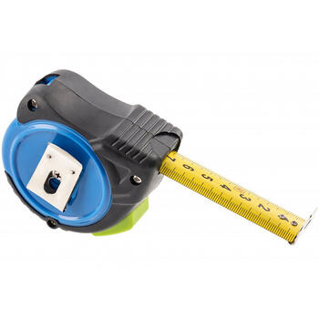 Hogert Mērlente HT4M406, 5m, 19mm, II klase, metriska, abpusēja, nylon pārklājums, fiksācijas mehānisms (HT4M406)