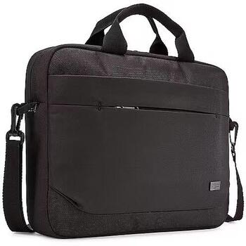 Case Logic Сумка для ноутбука ADVA114 BLACK, 14 дюймов, полиэстер, курьерский портфель, плечевой ремень, черная (3203986)