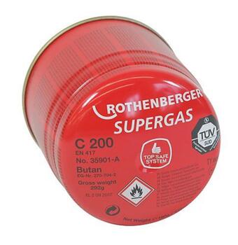 Бутан газовый баллон SUPERGAS 200 190мл 35901-B ROTHENBERGER (35901-B)