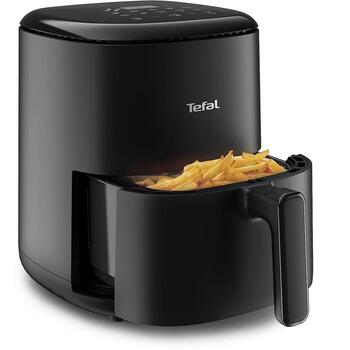 Tefal Easy Fry Compact fritēze EY145810, 3 L, 1300 W, melna, 10 programmas, elektroniskais vadības panelis (EY145810)