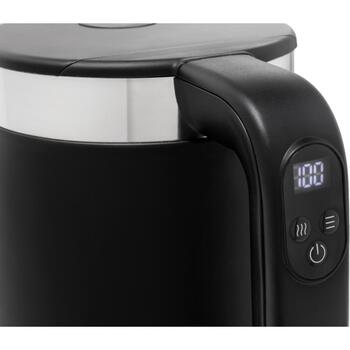 Gorenje Чайник K17TRDW, 2200 W, 1.7 L, Пластик/Металл, 360° поворотная база, Черный (K17TRDW)