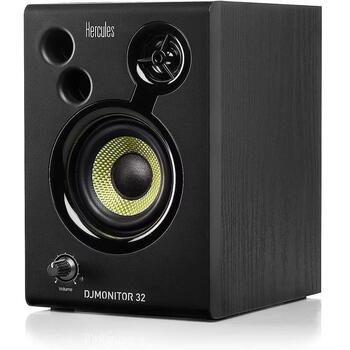 Hercules DJMonitor 32 4780885, 60-20000 Гц, 15 Вт, 60 Вт, 7,62 см, черный, MDF, 2 динамика (4780885)