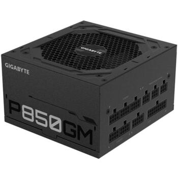 GIGABYTE Datora barošanas bloks MODELIS GP-P850GM, 850W, 100-240V, 50-60Hz, 80 PLUS Gold, pilnībā modulārs dizains (GP-P850GM)