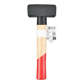 Kreator Kluba āmurs KRTH90202, 1.25kg, 100mm, 43mm, 232mm, FSC koka rokturis, C45 tērauda galva (KRTH90202)