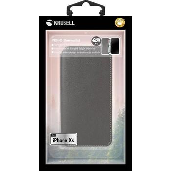 Krusell Pixbo 4 Card SlimWallet 61488, 16,5см, Folio, Серый, 4 карманов для карт, Защита от царапин, Пылезащита (61488)