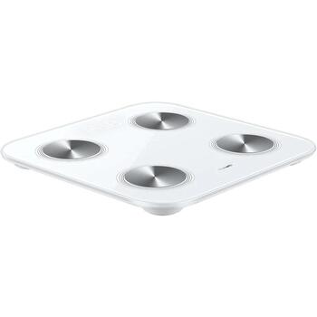 Huawei Умные весы для тела Scale 3 55020ABM, 4x AAA, Bluetooth 5.0, LED, анализ тела, белый (55020ABM)