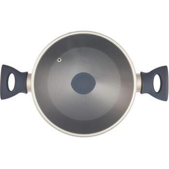 Salter Katls BW12270EU7, 24cm, 4L, alumīnijs, zils, ar vāku, trauku mazgājamā mašīnā mazgājams, saderīgs ar visām plītīm (BW12270EU7)
