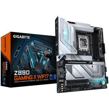 Gigabyte Dēlis Z890 GAMING X WIFI7 1.0, 16+1+2 fāzes VRM, 8800MHz DDR5, 4xDIMM, 2.5GbE LAN, Wi-Fi 7, USB 4.0, ATX (Z890 GAMING X WIFI7 1.0)