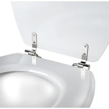 Beldray Рифленое сиденье для унитаза LA033758WFPEU7, 360x429mm, белый, нержавеющая сталь, влагостойкое (LA033758WFPEU7)