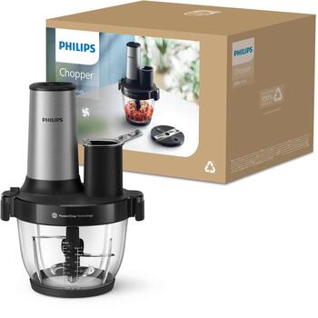 Электрическая мясорубка Philips HR1504/00, 2 L, 650 W, черный, нержавеющая сталь (HR1504/00)