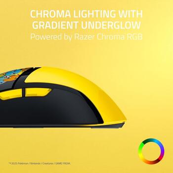 Razer Cobra RZ01-04650400-R3M1 spēļu pele, 8500 dpi, 6 pogas, optiskie slēdži Gen-3, Razer Chroma RGB, Pokémon Edition (RZ01-04650400-R3M1)