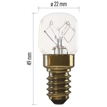 Emos Лампа для духовки Z6915, 15 Вт, 58 лм, 300 °C, E14, 1 шт. в коробке, класс G (Z6915)