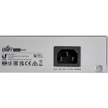 Ubiquiti видеорегистратор UNVR, 4GB, 4 канала, 1000Mbit/s, 100W, 1 переключатель, RAID 5, серый (UNVR)