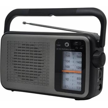 Manta Портативное радио MARDI919BK, 230V, 0.5kg, FM/AM, USB-C, разъем для наушников, телескопическая антенна (MARDI919BK)