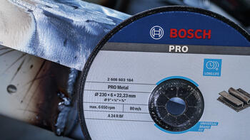 Slīpēšanas ripa 180X22X6 mm, metālam, Lielām leņķa slīpmašīnām ar fiksācijas uzgriezni PRO METAL SLĪPRIPA, 2608600315, BOSCH (2608600315)