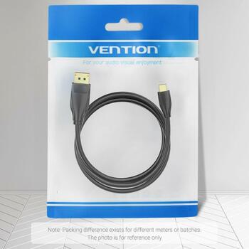 Vention Кабель DP 1M HACBF, 1м, 7мм, 3D, 21.6Gbit/s, 3840x2160, 144Hz, 3 слоя защиты (HACBF)
