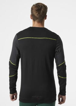 Helly Hansen термофутболка 75106_999-M, M, 215 g/m², 57% шерсть мериноса, 43% полипропилен, Lifa Stay Warm, без плечевых швов (75106_999-M)