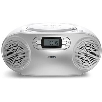 Philips CD Soundmachine TAZ2000S/10, 285×128×242 мм, FM-радио, Bluetooth, USB, 3,5 мм аудиовход, 6×LR14, 3 Вт (TAZ2000S/10)