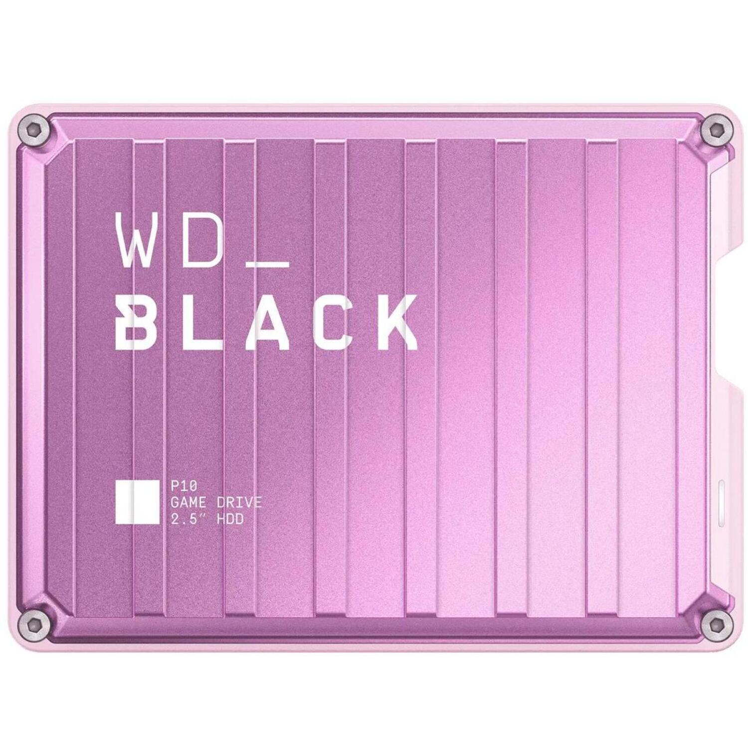 Western Digital Внешний жесткий диск WDBZ7D0040BPK-WESN, 4TB, USB 3.2 Gen 1, USB Type-C, розовый, P10 Game Drive, 130 MB/s (WDBZ7D0040BPK-WESN)