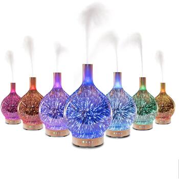 Rio Gaisa mitrinātājs DHSP-EU/1,3, 120ml, 9W, 4h, 7 LED krāsu, 1-4h taimers, automātiskā izslēgšanās (DHSP-EU/1,3)