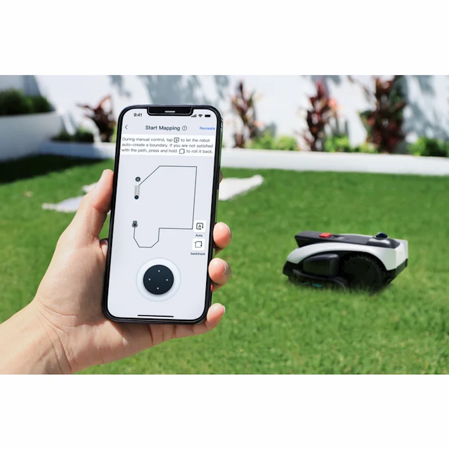 Ecovacs GOAT O1200 LiDAR PRO робот-газонокосилка беспроводной 1200m² 220mm LiDAR навигация Черно-Белая (GOAT O1200)