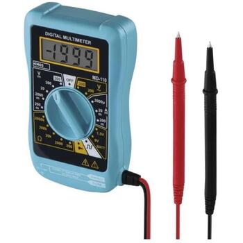 Emos Мультиметр MD-110 M0320, 2000µA-200mA, 200-300V AC, 200mV-300V DC, 200Ω-2MΩ, 3,5 цифровой дисплей, в комплекте 12V (M0320)
