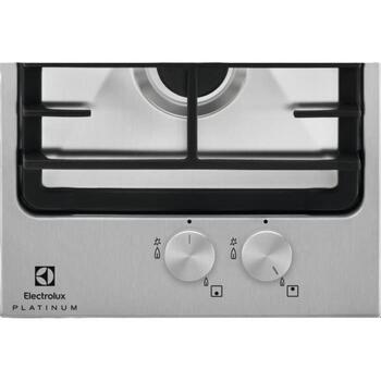 Electrolux gāzes plīts virsma EGG3322NVX, 4000W, 220-240V, 290x510mm, iebūvējamā, čuguna režģi, gāzes kontrole (EGG3322NVX)