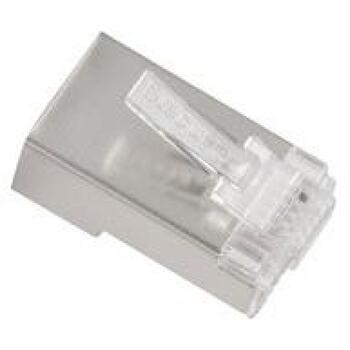 Lanberg RJ-45 разъем 8P8C PLS-5000, 100 шт., F/UTP, прозрачный, нержавеющая сталь (PLS-5000)
