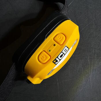 JCB uzlādējams LED galvas un darba lukturis darbnīcai un remontam 260lm 2 režīmi kustības sensors magnēts USB-C IP44 JCB-HT-XTRA (JCB-HT-XTRA)