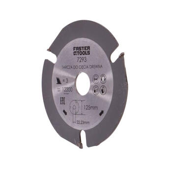 Пильный диск по дереву, гипсу, газобетону Ø125x22,23 м Faster Tools (729300)